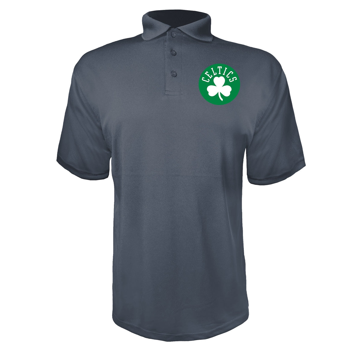 Boston Celtics Charcoal polyester polo