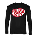Men's Kit Kat food Polyester Long Sleeve T-Shirt - Black