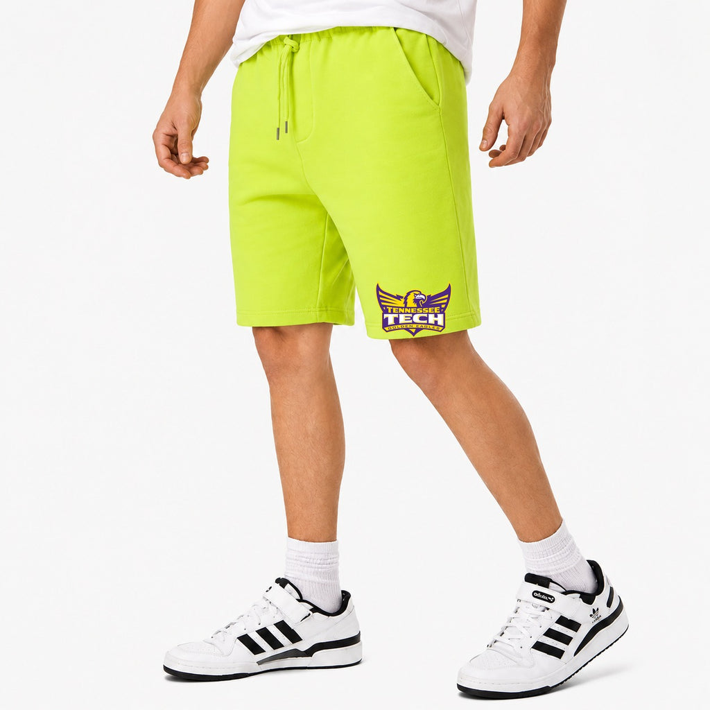 Men's Tennessee Tech Golden Eagles Logo Cotton Shorts - Lime Green