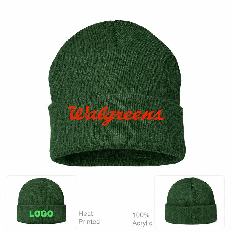 Walgreens Beanie Hat - Forest Green