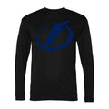 Men's Tampa Bay Lightning Polyester Long Sleeve T-Shirt - Black
