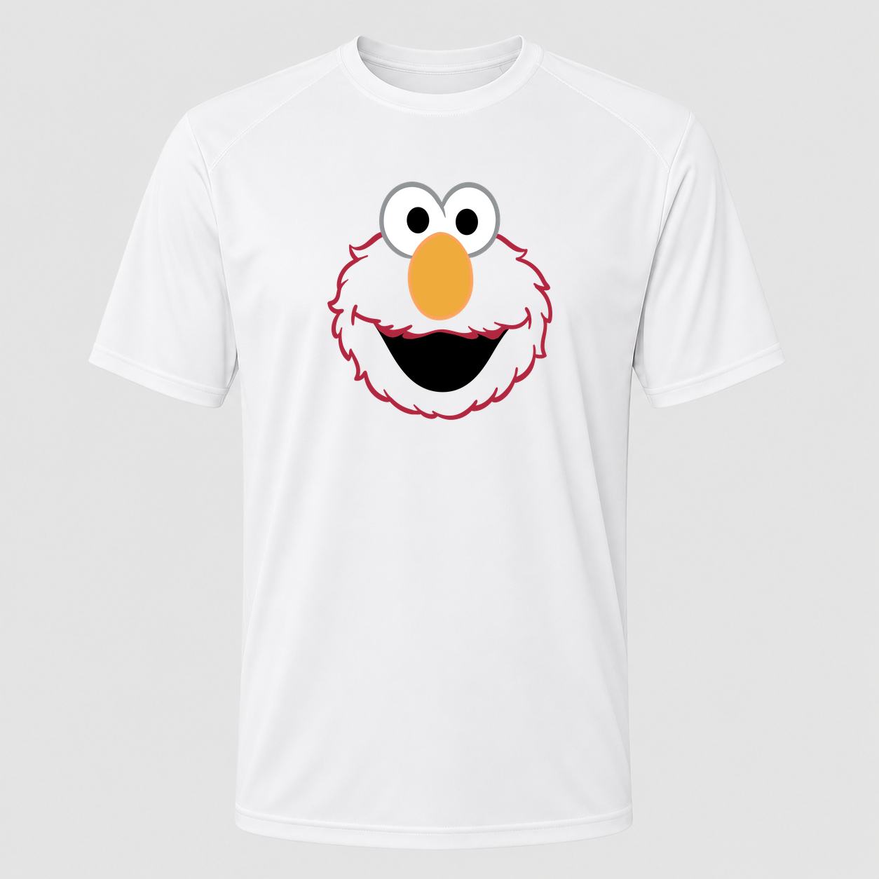 Men's Elmo Face Performance T-Shirt - White