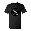 Men's Twitter X Logo Cotton T-Shirt - Black