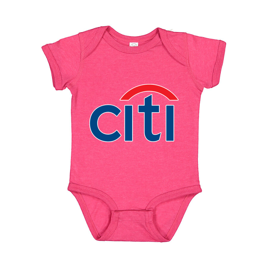 Citi Bank Baby Romper Onesie - Pink