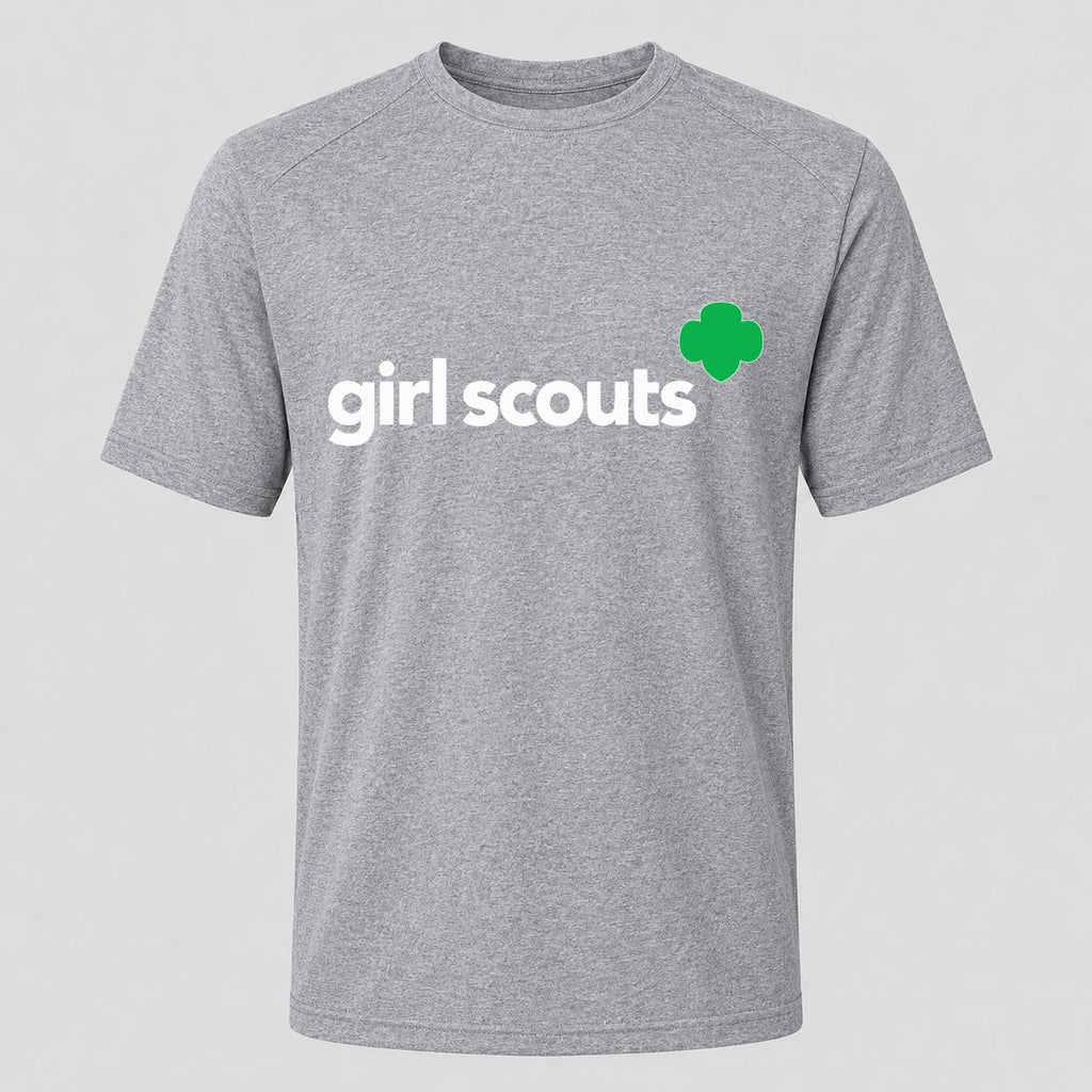 Men's Girl Scouts White Performance T-Shirt - Gray