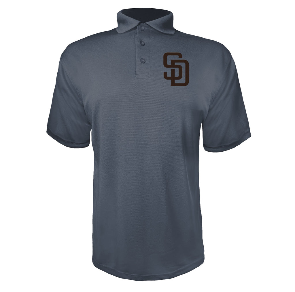 San Diego Padres Charcoal polyester polo