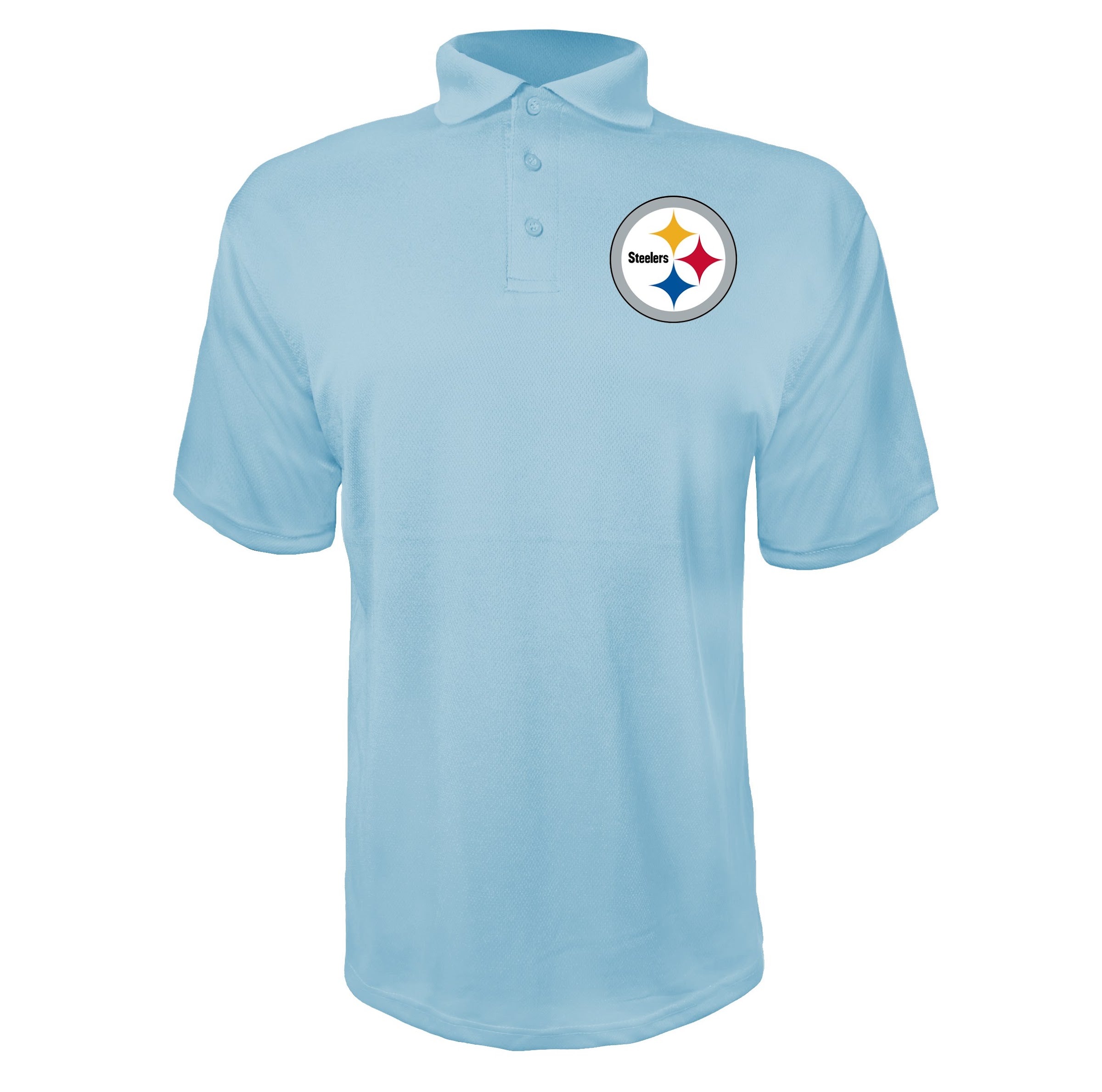 Pittsburgh Steelers Sky Blue polyester polo