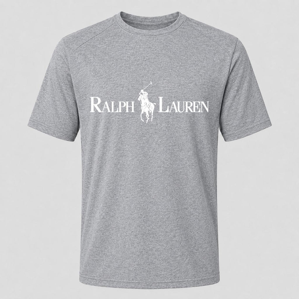 Men's Polo Ralph Lauren White Performance T-Shirt - Gray