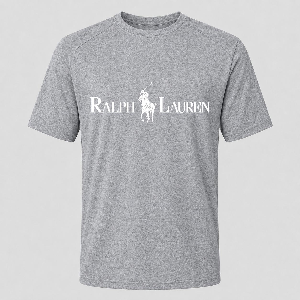Men's Polo Ralph Lauren White Performance T-Shirt - Gray