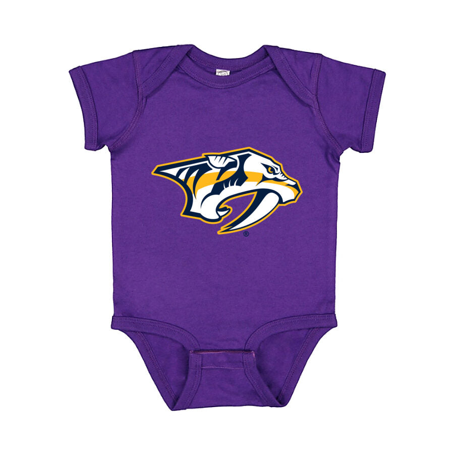 Nashville Predators Baby Romper Onesie - Purple