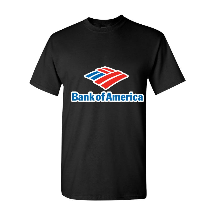 Men's Bank of America Logo Cotton T-Shirt - Black