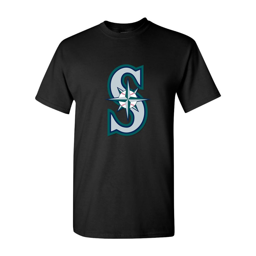 Men's Seattle Mariners Cotton T-Shirt - Black