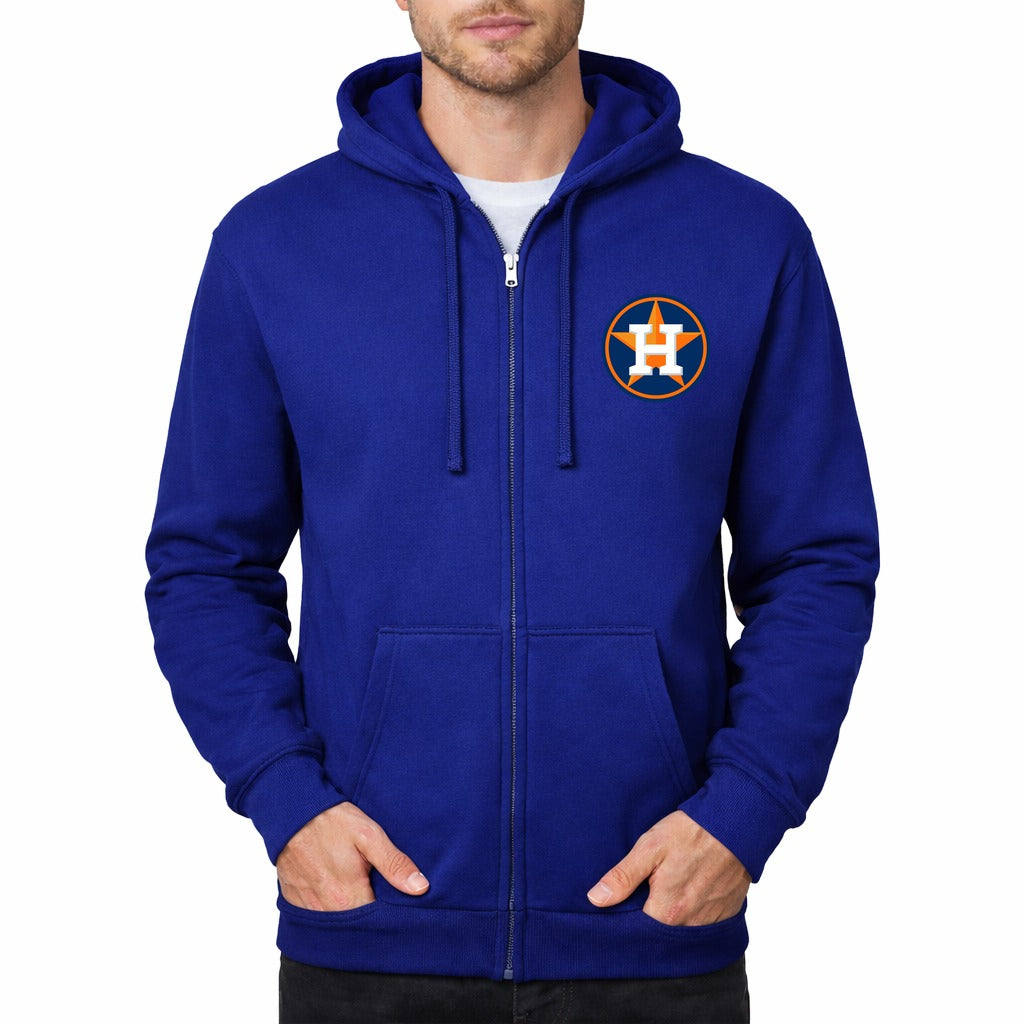 Men's Houston Astros Zipper Hoodie - Blue