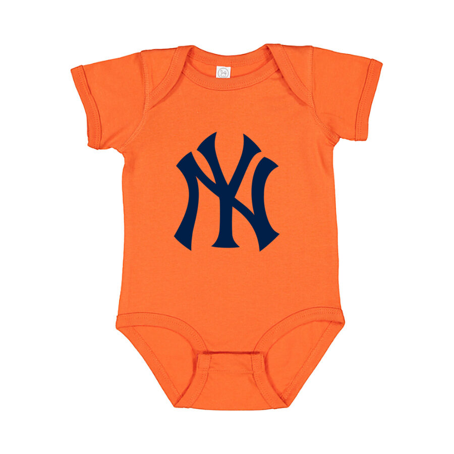 New York Yankees Baby Romper Onesie - Orange