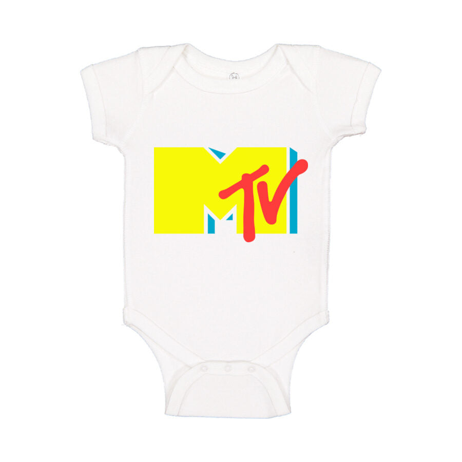 MTV Baby Romper Onesie - White