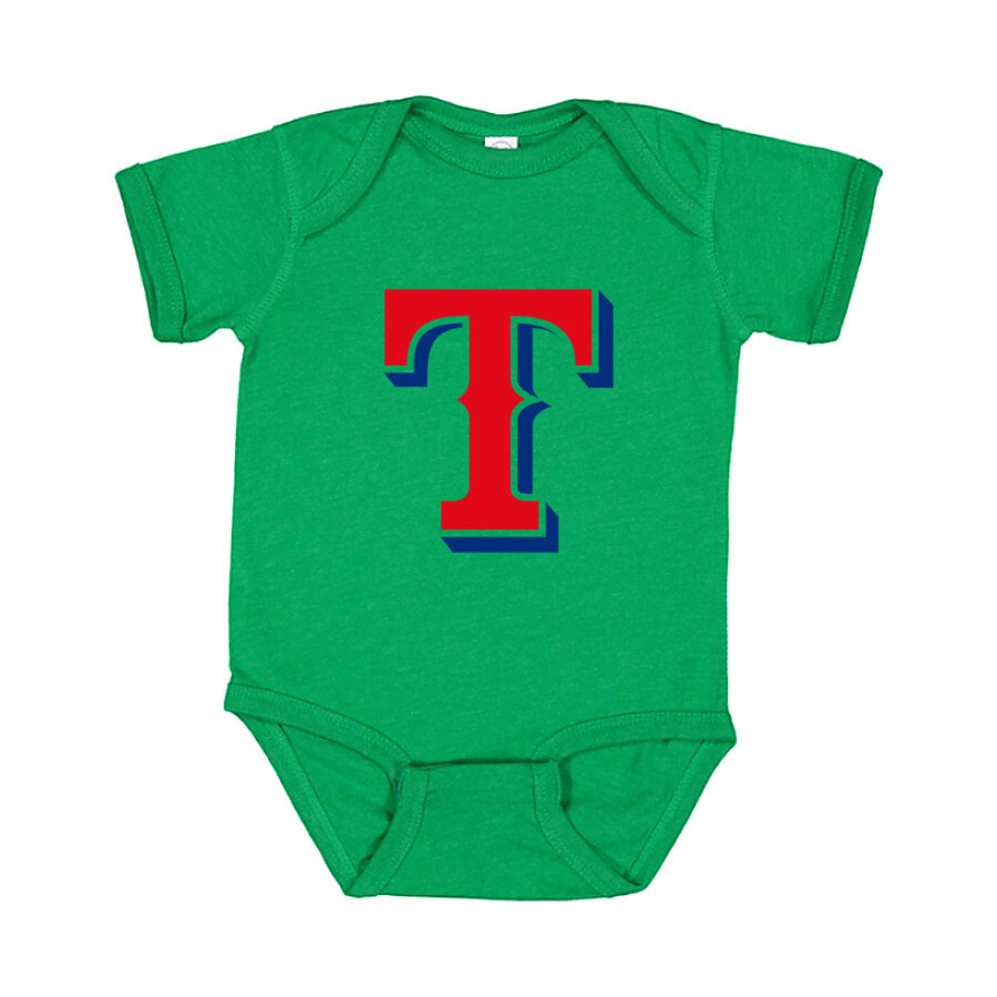 Texas Rangers Baby Romper Onesie - Green