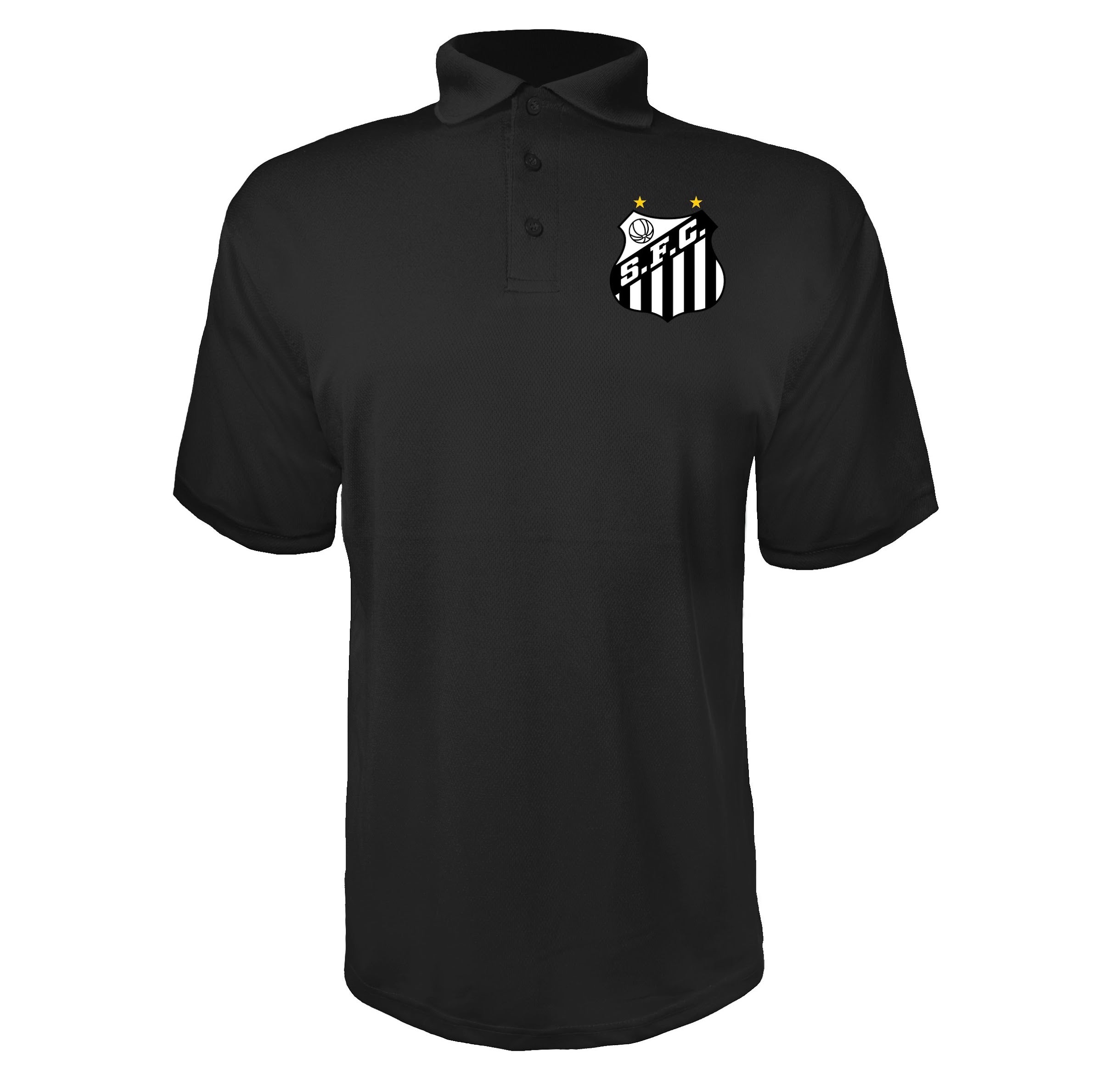 Santos FC Black polyester polo
