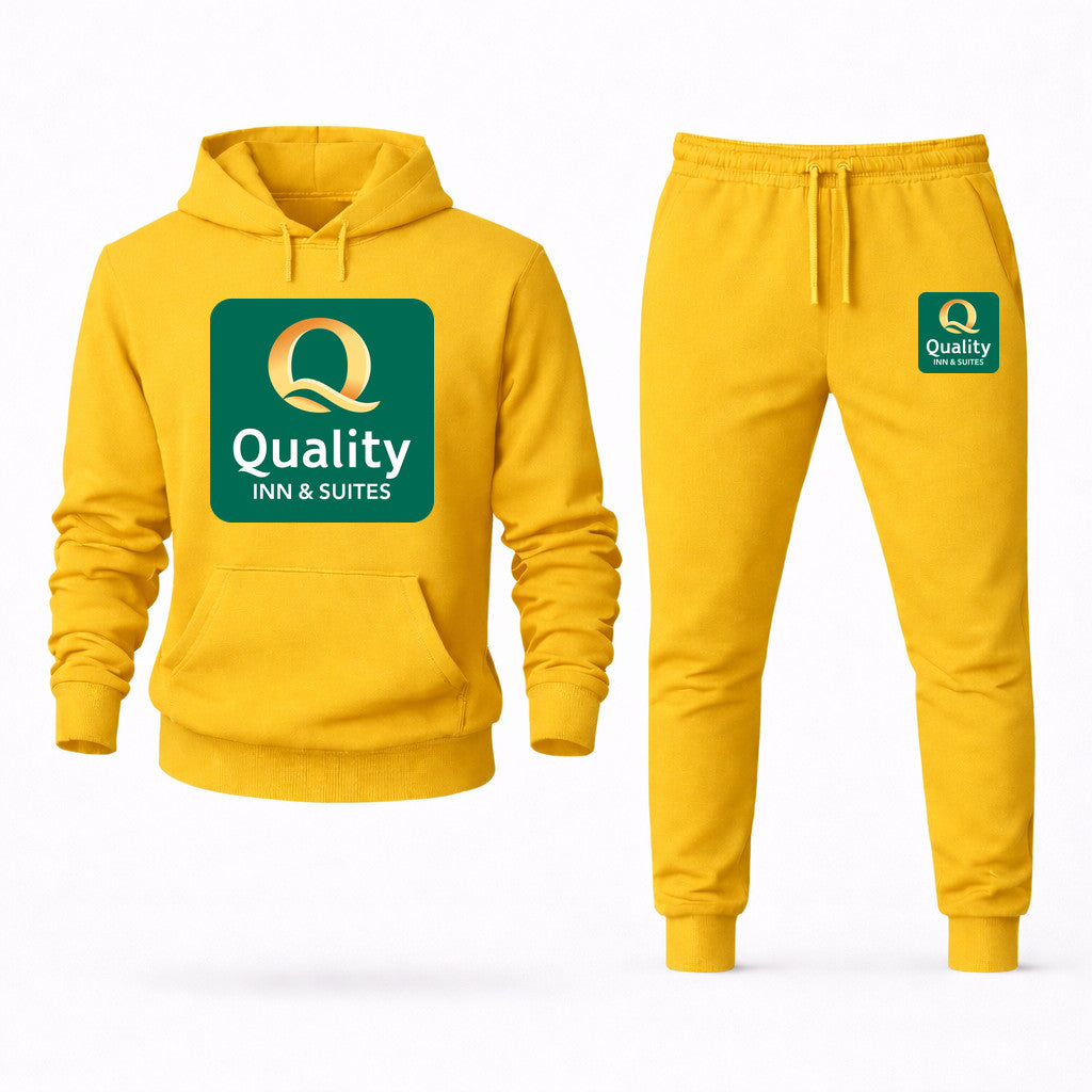 Quality Inn & Suites Hoodie and Joggers Set - Yellow
