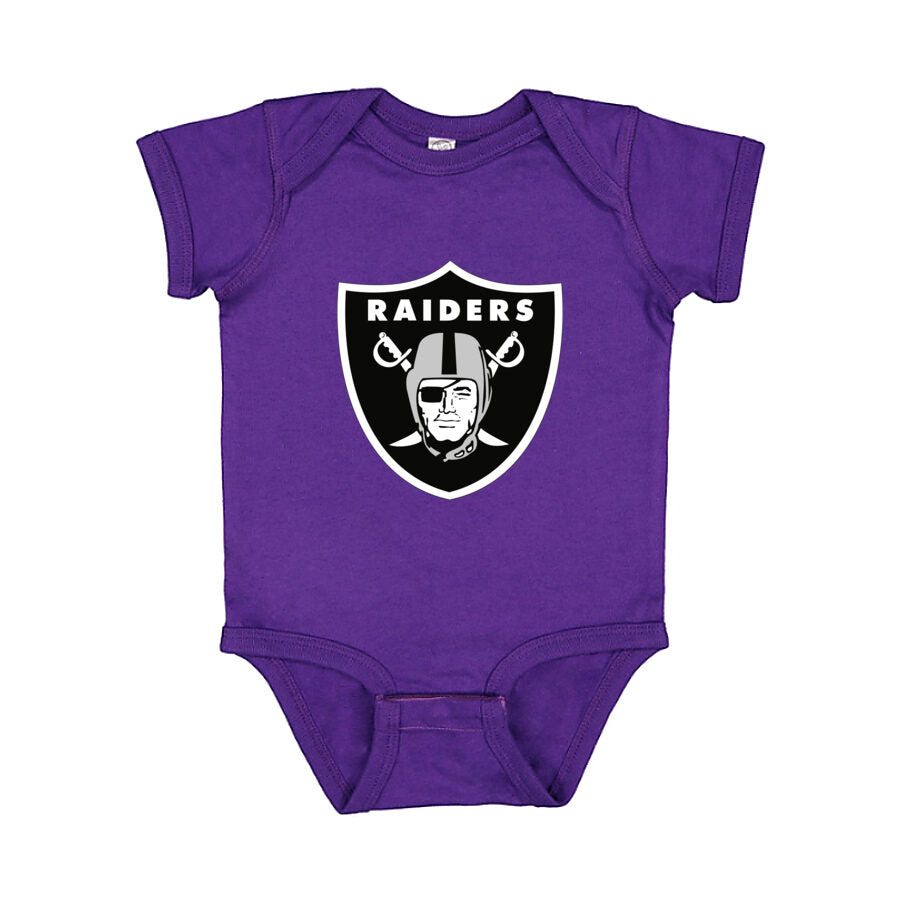 Las Vegas Raiders Baby Romper Onesie - Purple