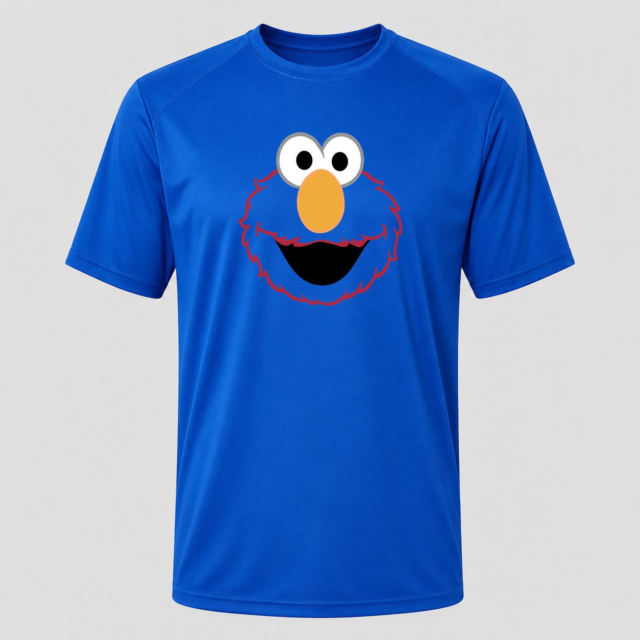 Men's Elmo Face Performance T-Shirt - Royal Blue