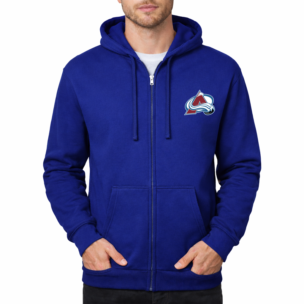 Men's Colorado Avalanche Zipper Hoodie - Royal Blue