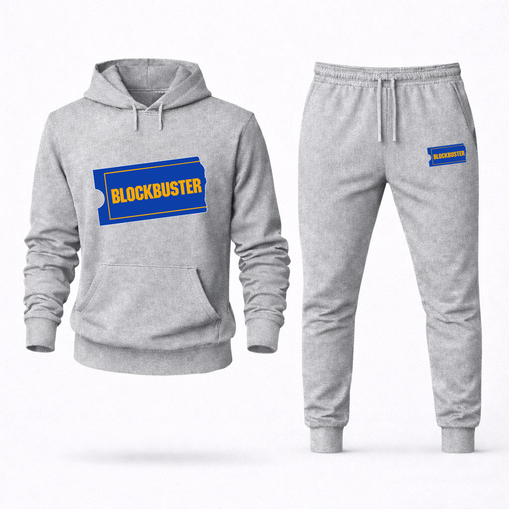 Blockbuster Hoodie and Joggers Set - Grey