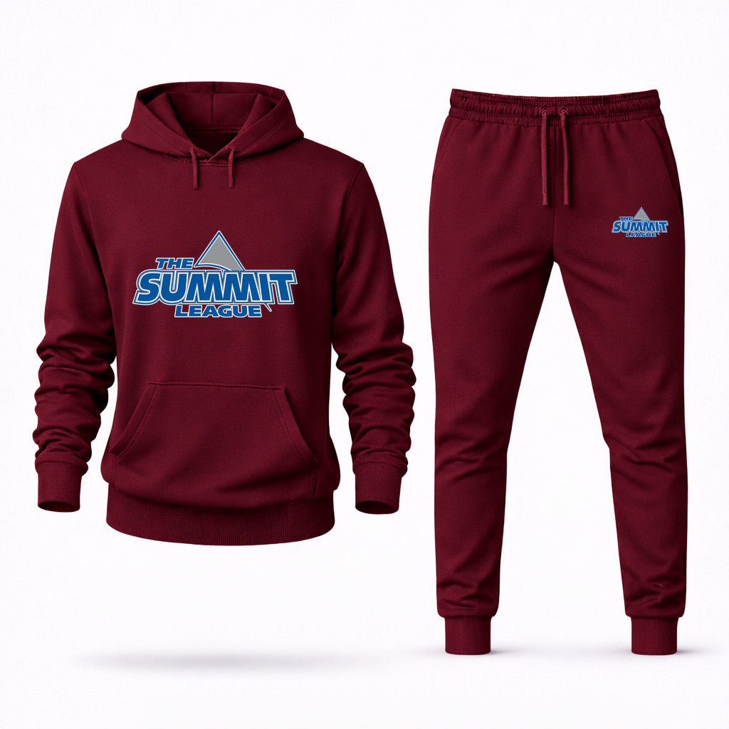 The Summit League Hoodie and Joggers Set - Burgundy