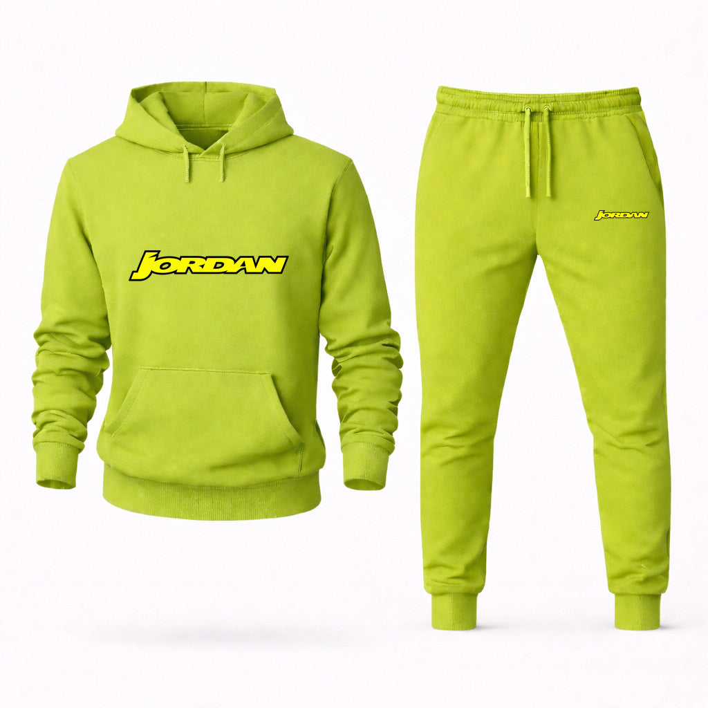 Jordan Grand Prix Hoodie and Joggers Set - Lime Green
