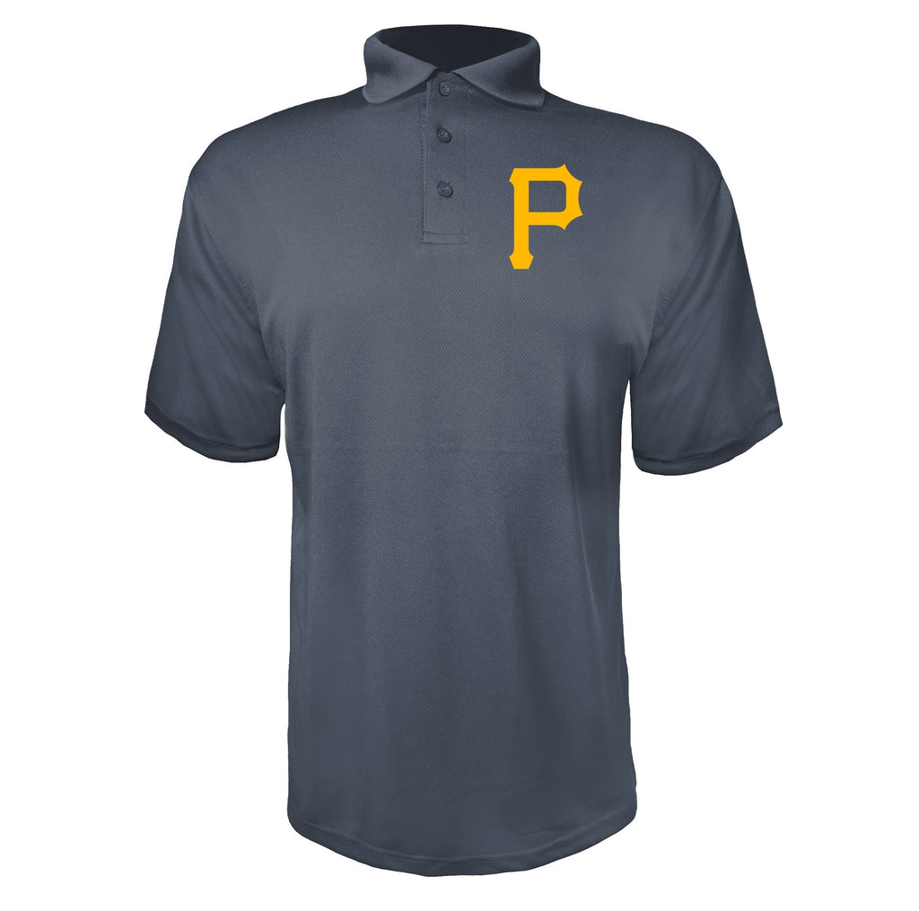 Pittsburgh Pirates Charcoal polyester polo