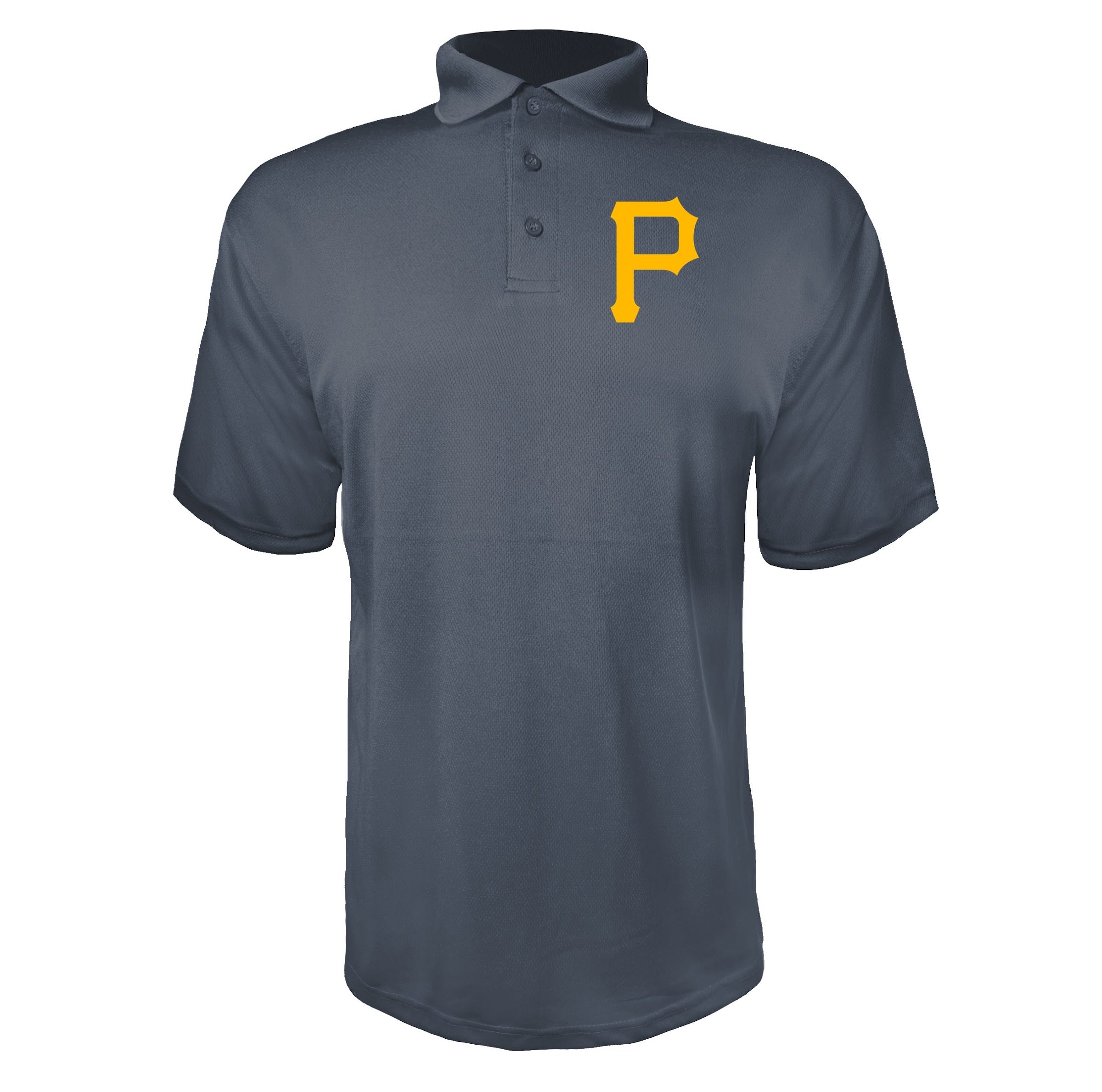 Pittsburgh Pirates Charcoal polyester polo