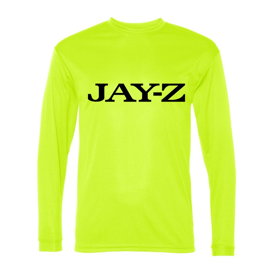 Men's Jay-Z Polyester Long Sleeve T-Shirt - Safety Yellow