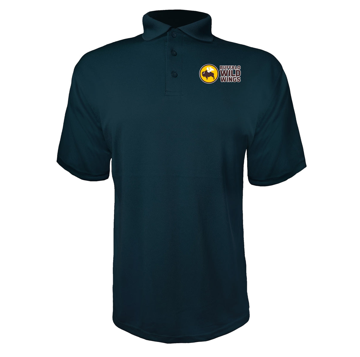 Buffalo Wild Wings men's polyester polo in Navy