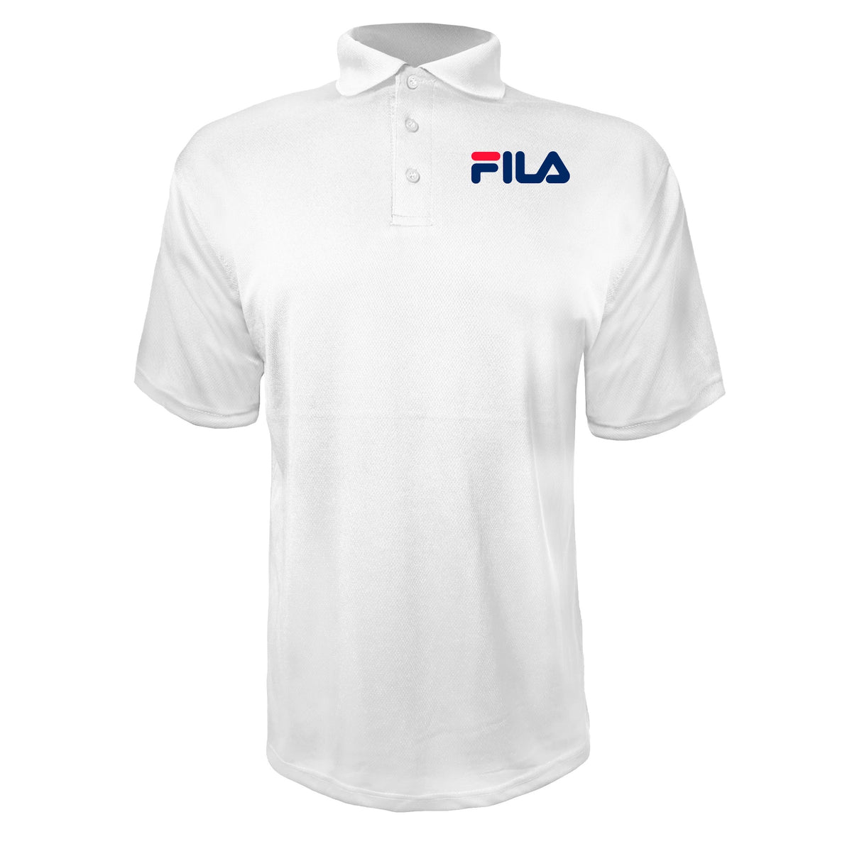 Fila men's polyester polo in White
