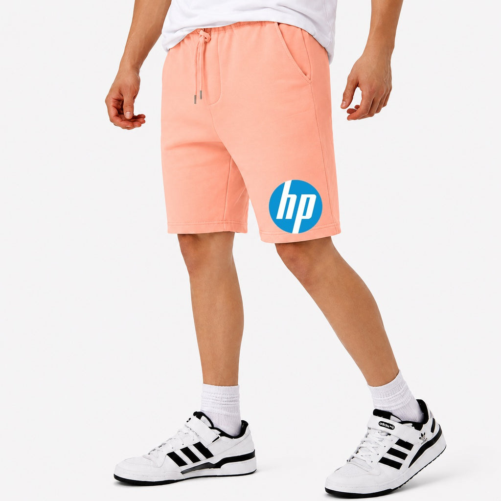Men's hp Logo Cotton Shorts - Peach