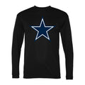 Men's Dallas Cowboys Polyester Long Sleeve T-Shirt - Black
