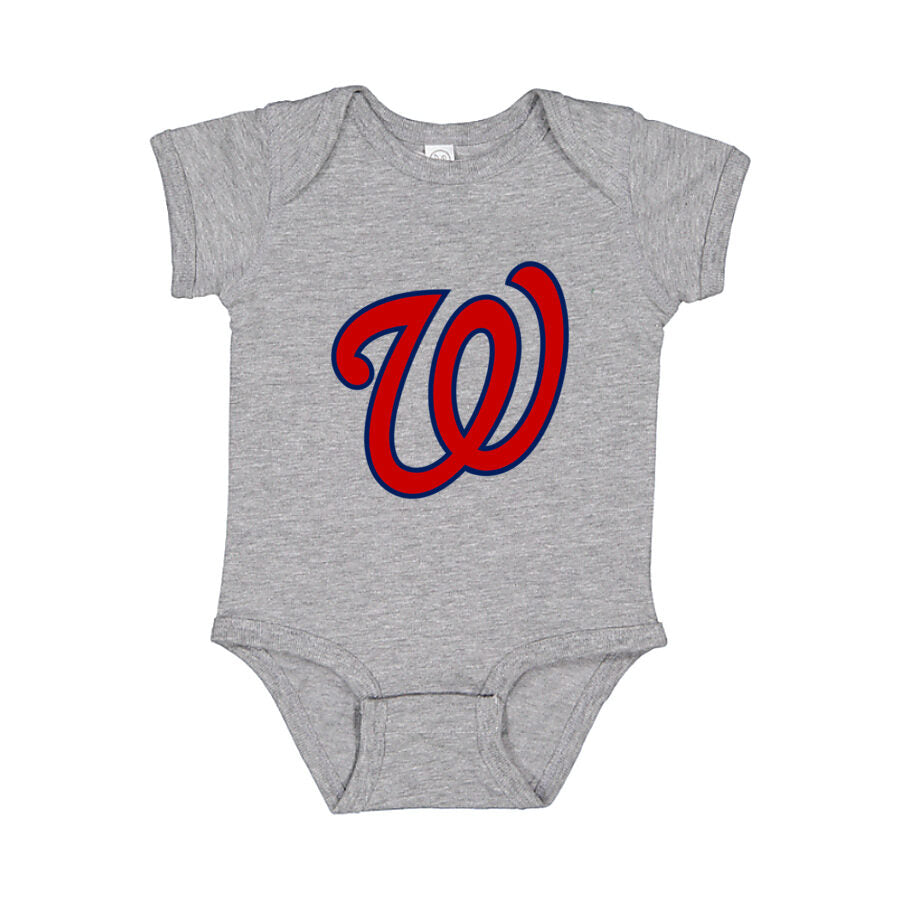 Washington Nationals Baby Romper Onesie - Gray