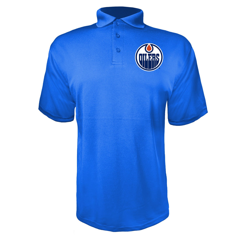 Edmonton Oilers Blue polyester polo