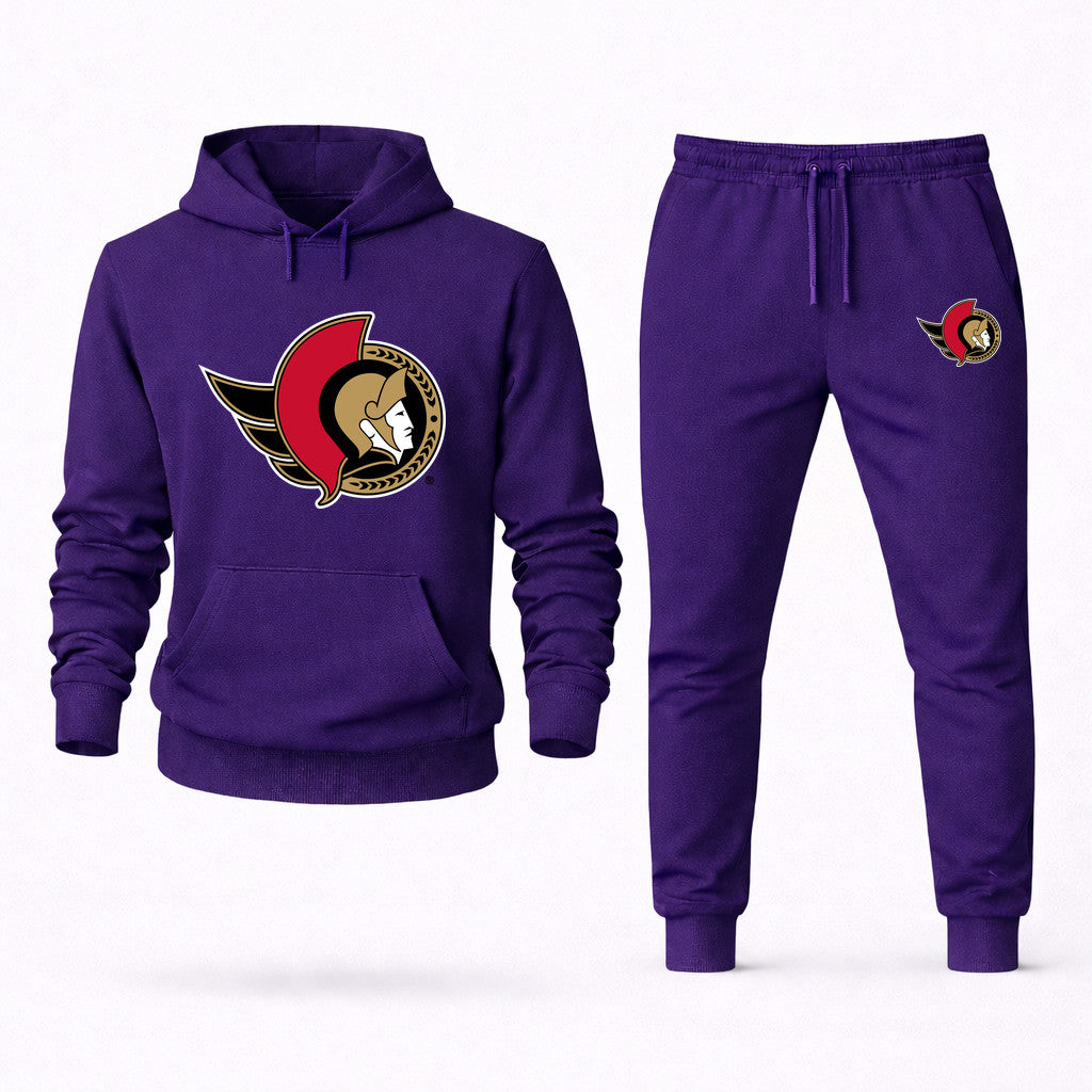 Ottawa Senators Hoodie and Joggers Set - Purple