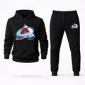 Colorado Avalanche Hoodie and Joggers Set - Black