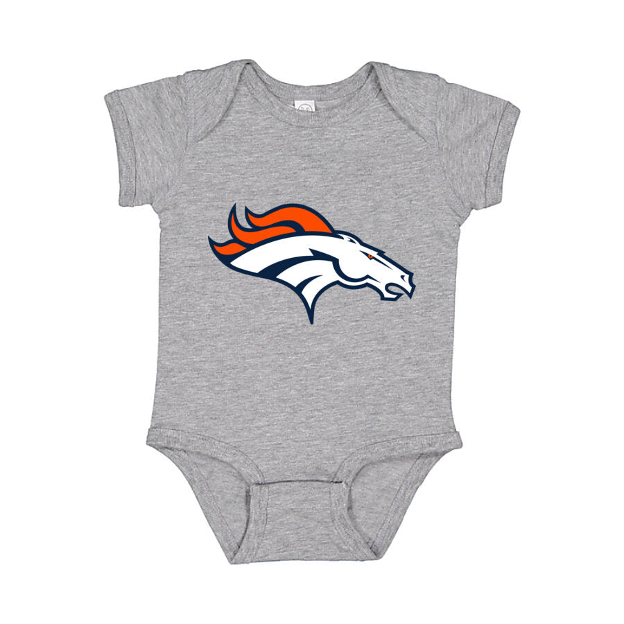 Denver Broncos Baby Romper Onesie - Gray