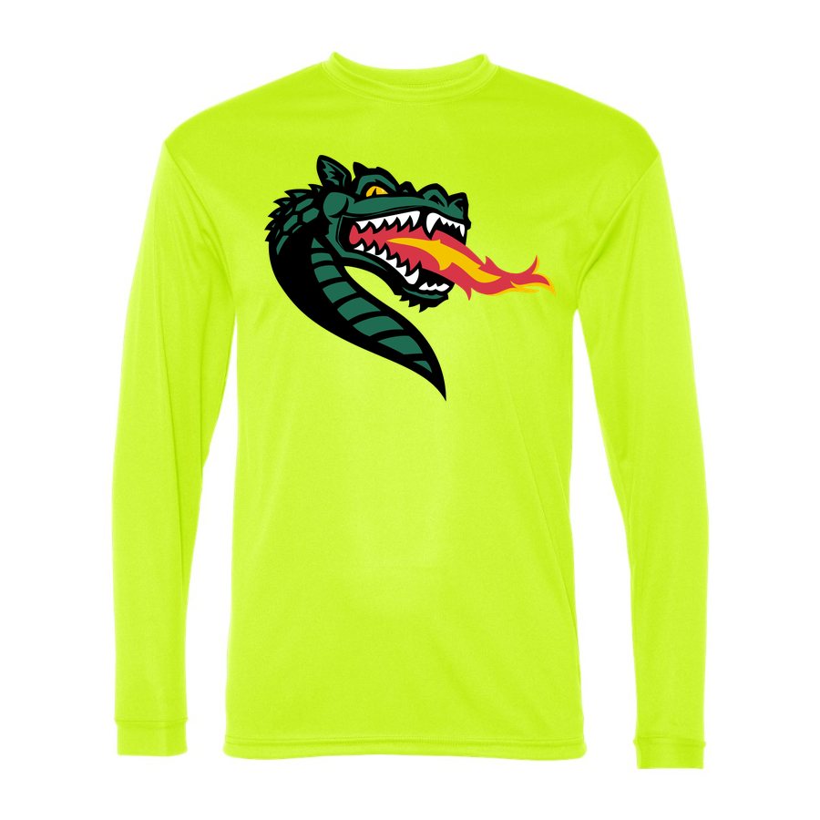 Men's UAB Blazers Polyester Long Sleeve T-Shirt - Safety Yellow
