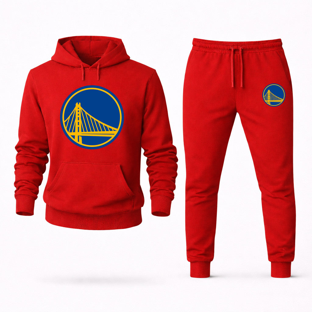Golden State Warriors Hoodie and Joggers Set - Red