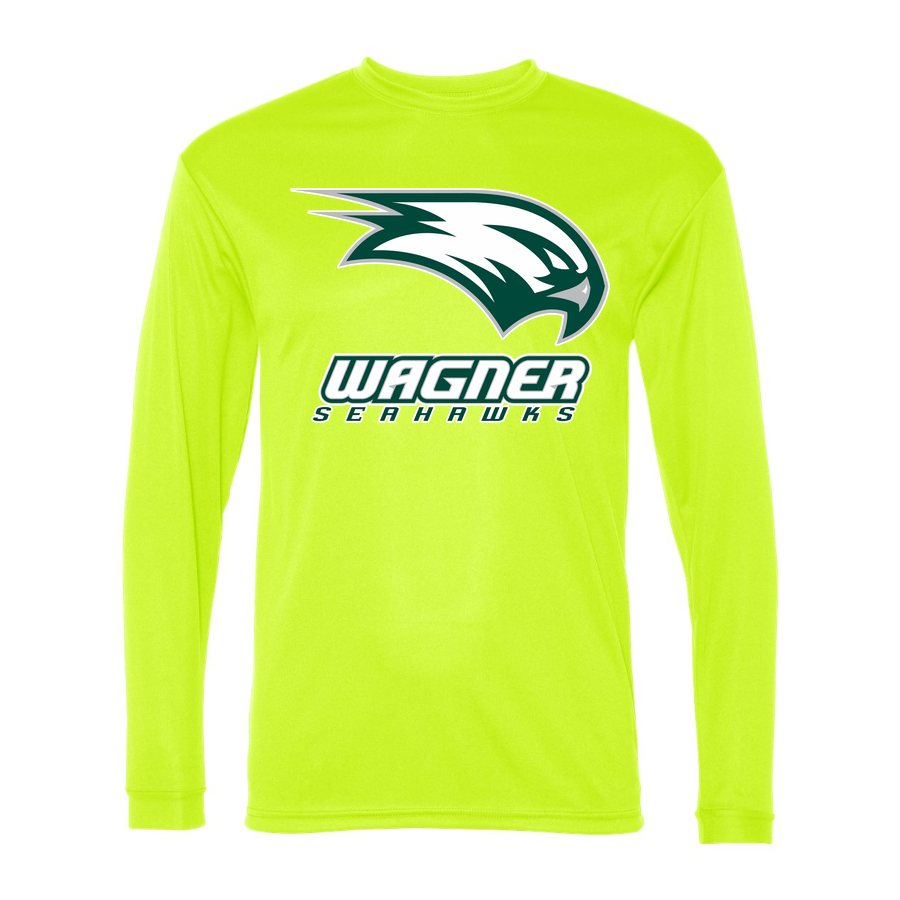 Men's Wagner Seahawks Polyester Long Sleeve T-Shirt - Safety Yellow