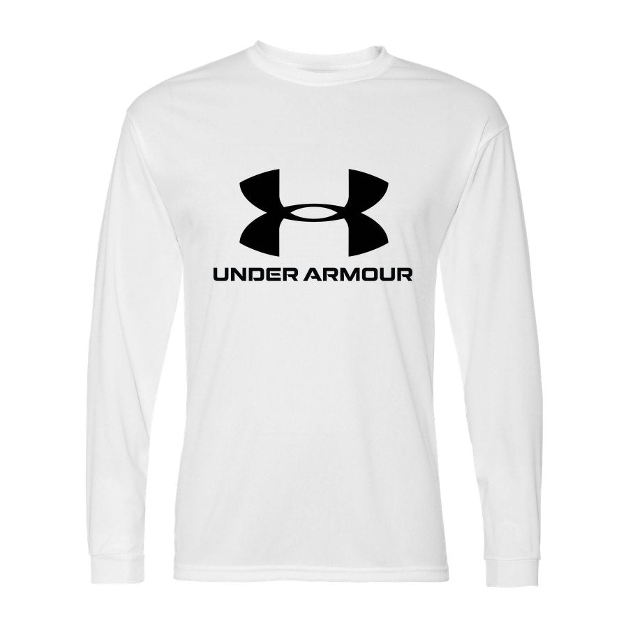 Men's Under Armour Polyester Long Sleeve T-Shirt - White