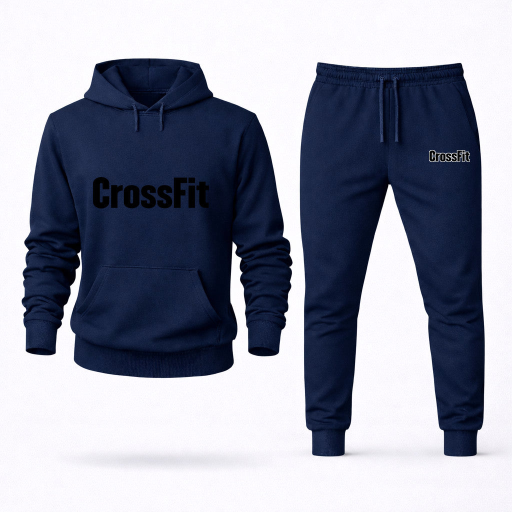 CrossFit Hoodie and Joggers Set - Navy