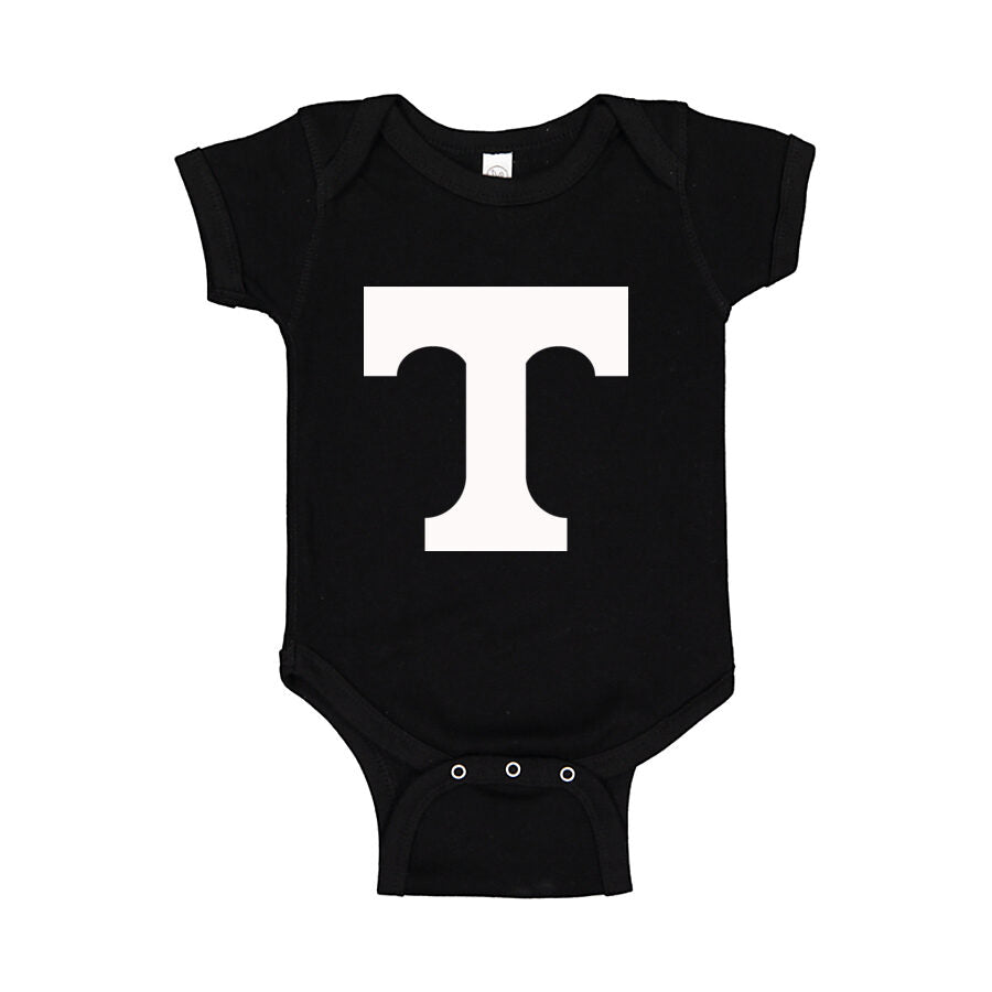 Tennessee Volunteers White Logo Baby Romper Onesie - Black