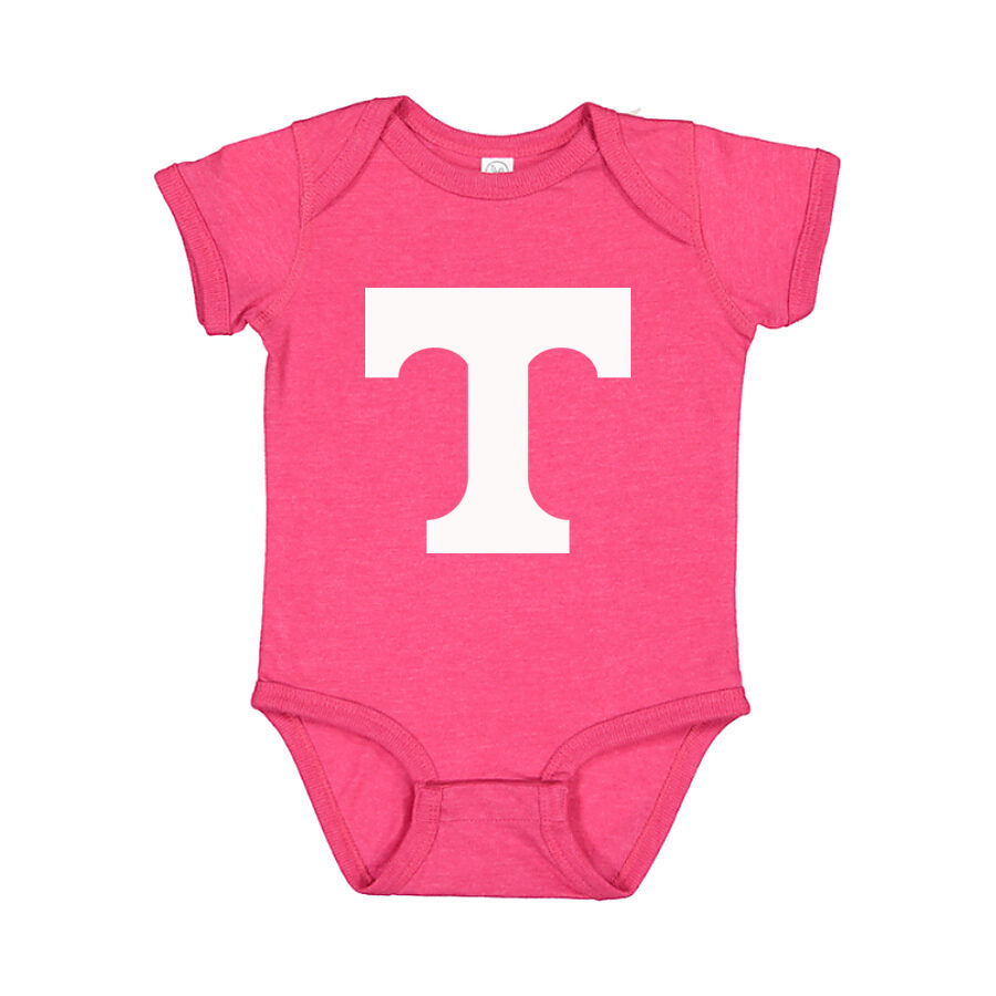 Tennessee Volunteers White Logo Baby Romper Onesie - Pink