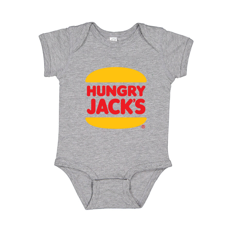 Hungry Jack's Baby Romper Onesie - Gray