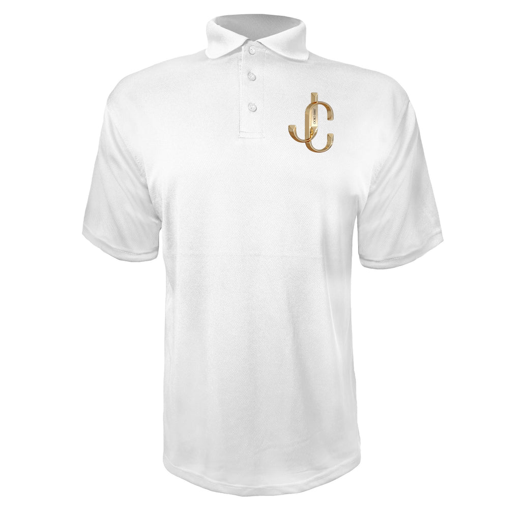 Jimmy Choo men's polyester polo in White