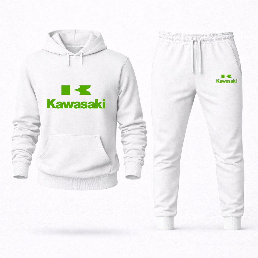 Kawasaki Hoodie and Joggers Set - White